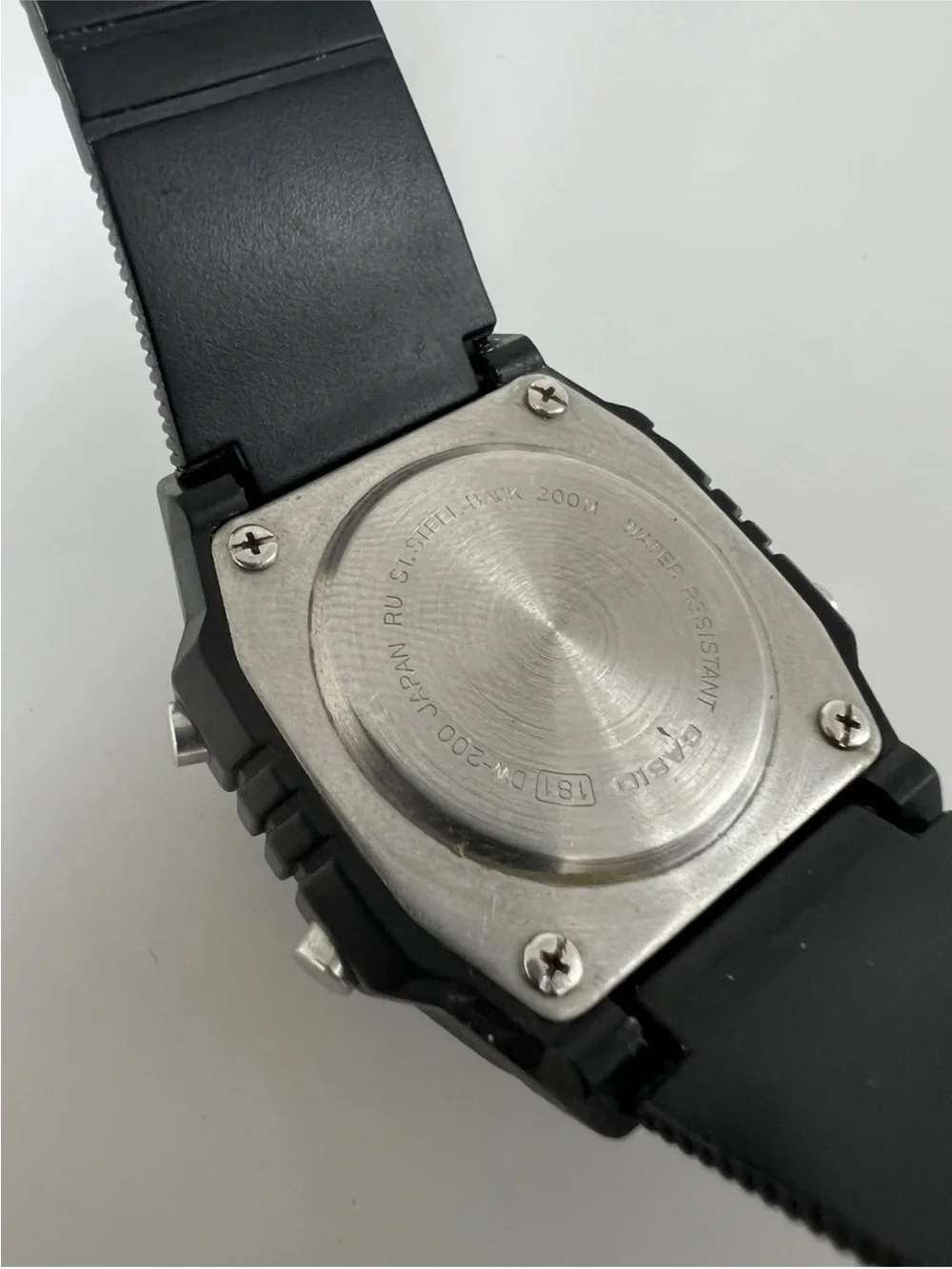 Rare Casio DW-200 marlin Black Digital Multi Alarm Watch